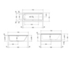 Duravit Darling 700241000000000 Ванна 1700х700 мм, акриловая, прямоугольная встраиваемая или с панелями,с наклоном для спины справа, цвет белый