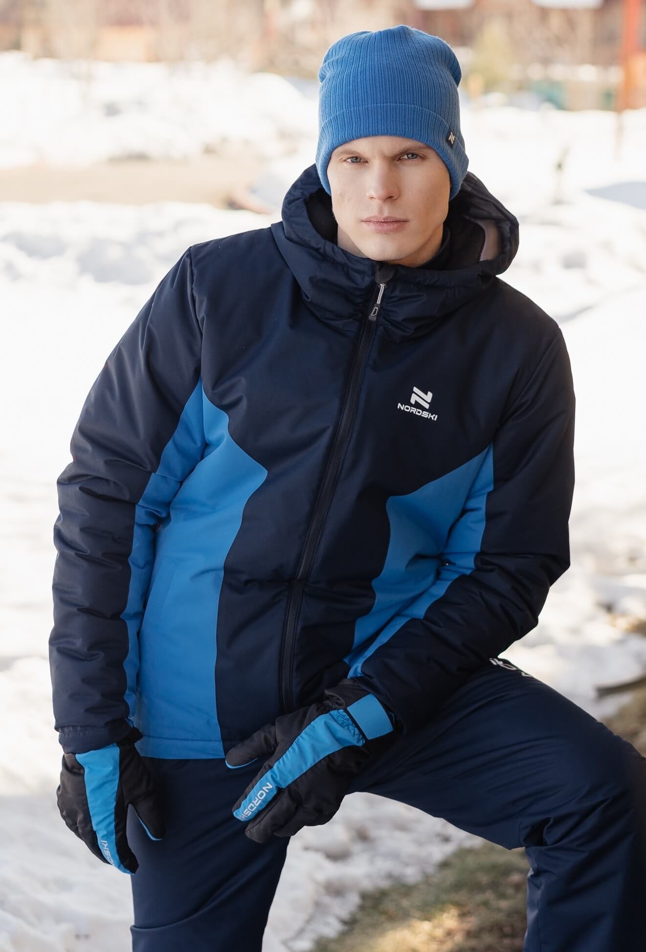Мембранные перчатки Nordski Arctic Membrane black-blue - 3