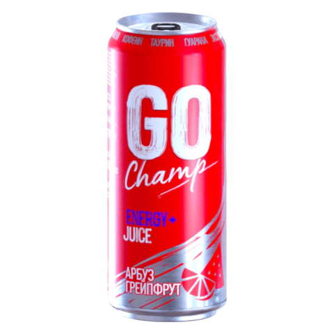 Напиток GO CHAMP арбуз-грейпфрут 0,43л жб