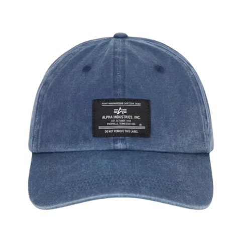 Бейсболка Alpha Industries Battlewash Cap Rep. Blue (Синяя)