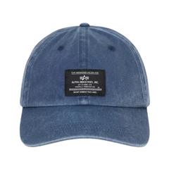 Бейсболка Alpha Industries Battlewash Cap Rep. Blue (Синяя)