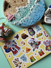 Мини- альбом 100 наклеек «Дедушка Мороз», 12 стр.