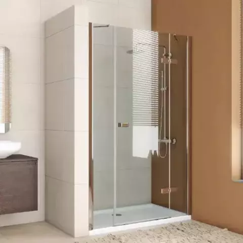 GuteWetter TREND Door GK-863P Two CR CH113 1 R 155 Душевая дверь в нишу правая 155 см стекло бесцветное Two, профиль хром