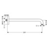 Hansgrohe 27446000 Кронштейн для душа верхнего 38,9 см