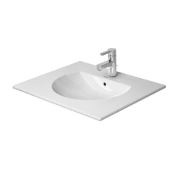 Duravit Darling 499630030 Раковина для мебели с перел., с 3 отв. под смес., 630x520мм, цвет: Белый фото