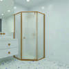 RGW 350608899-26 Душевой уголок 90*90*195 RGW HO-088-Gb Трапеция/Золото браш/Матовое/8 мм (2 уп.)