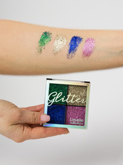 LavelleCollection Тени 4-цветные для век Glitter тон 03 Карнавал