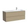 Sancos FL120RCP Тумба подвесная SANCOS Folk правая 1190х445х500, c двумя ящиками оснащенными доводчиками, Капучино, арт.FL120RCP
