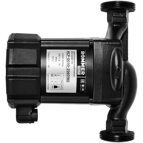 Частотный циркуляционный насос ROMMER PROFI EVO 25/60-180 с гайками и теплоизоляцией RCP-0030-2560180