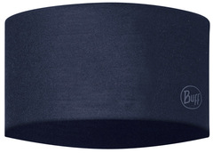Повязка на голову спортивная Buff Headband CoolNet Solid Night Blue - 2