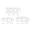 Duravit Darling 700242000000000 Ванна 1700х750 мм, акриловая, прямоугольная встраиваемая или с панелями,с наклоном для спины слева, цвет белый