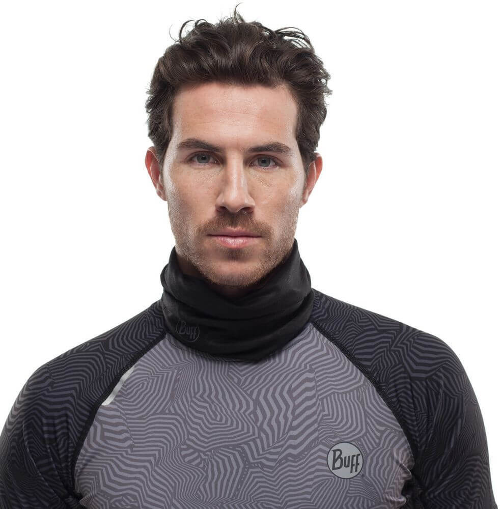 Многофункциональная бандана Buff Coolnet UV+ Solid Black - 3