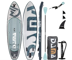 SUP-доска DAMA Adventure Series GREY, 2-х слойный, 320x81x15 см AS-4 ( размер 350*84*15см )