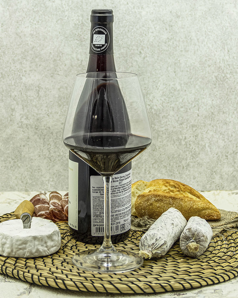 Вино Chateau De Melin Шато де Мелан Жевре Шамбертен Красное Сухое 2017 г.у. 13% 0,75 л, Франция