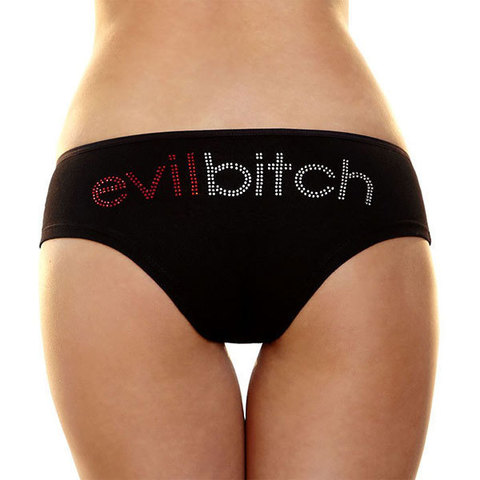Трусики-слип с надписью Evil Bitch