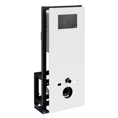 WasserKRAFT Glan 66TLT.010.ME.WH.MB02 Инсталляция для унитаза с клавишей фото