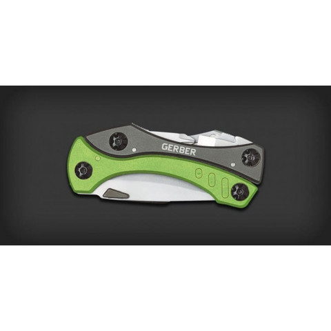 Мультитул Gerber Outdoor Crucial Tool, зеленый, блистер, 31-000238