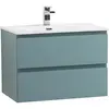 BelBagno KRAFT 39-700/390-2C-SO-AO База под раковину подвесная с фрезерованными ручками по всей длине фасада с 2 выкатн. ящ., Голубой Мат.,700x395x500