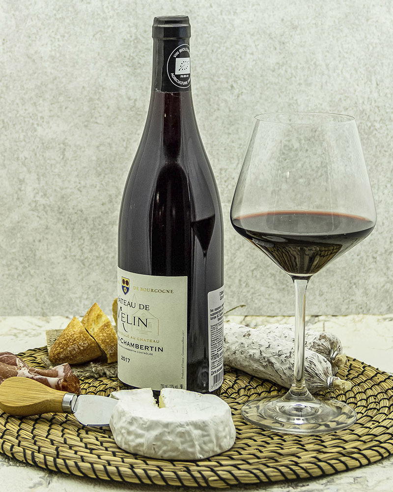 Вино Chateau De Melin Шато де Мелан Жевре Шамбертен Красное Сухое 2017 г.у. 13% 0,75 л, Франция