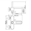 WasserKRAFT Kammel 1801 Смеситель для ванны с коротким изливом, цвет: хром
