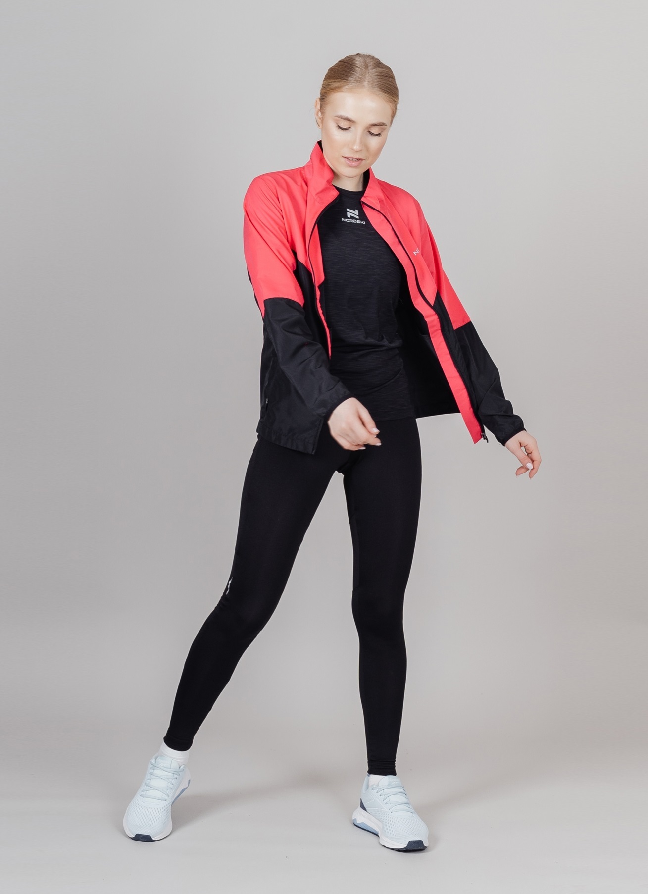 Nordski Sport Premium костюм для бега женский pink-black