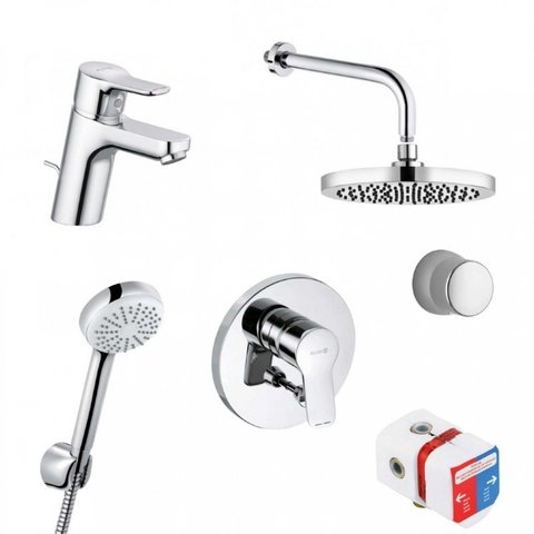 Kludi Pure&Easy 376300565 Комплект душевой системы внутреннего монтажа, цвет: хром