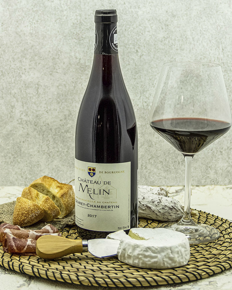 Вино Chateau De Melin Шато де Мелан Жевре Шамбертен Красное Сухое 2017 г.у. 13% 0,75 л, Франция