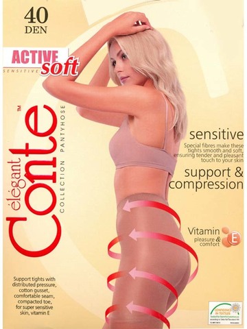 Колготки Active Soft 40 XXL Conte
