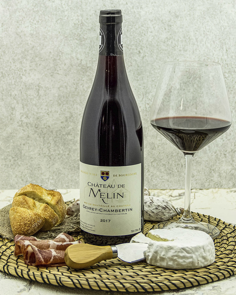 Вино Chateau De Melin Шато де Мелан Жевре Шамбертен Красное Сухое 2017 г.у. 13% 0,75 л, Франция