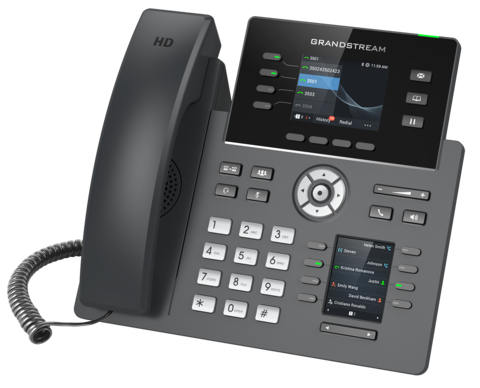 Grandstream GRP2614 - IP телефон. 12 SIP аккаунта, 4 линии, двойной цветной LCD (2.8