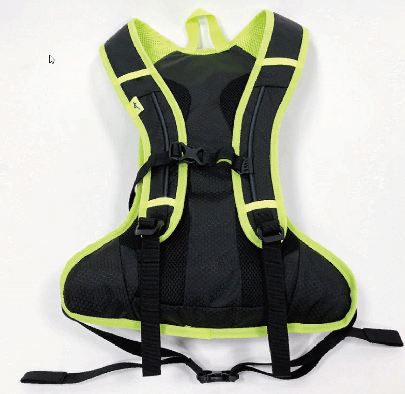 Mizuno Running Backpack рюкзак черный-зеленый - 5