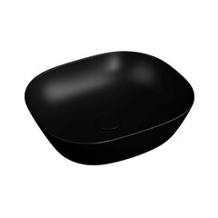 VitrA Plural 7810B483-0016 Квадратная раковина-чаша низкая, 45 cm, матовый черный фото