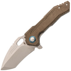 Фото Складной нож Kizer Mini Paragon Satin, сталь 154CM, рукоять микарта
