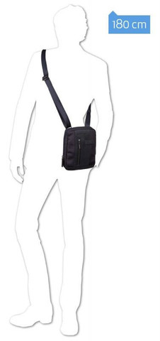 Сумка Piquadro Brief, чёрный, кожа натуральная/ткань (CA3084BR/N)