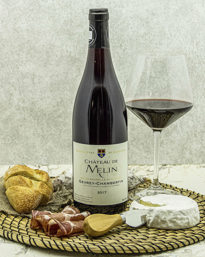 Вино Chateau De Melin Шато де Мелан Жевре Шамбертен Красное Сухое 2017 г.у. 13% 0,75 л, Франция