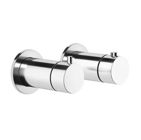 Gessi Anello 63331#149 Термостат для душа встраиваемый на 1 потребителя, цвет finox