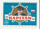 K15229 ЧССР Чехословакия Пивная этикетка KAPITAN K15229 ЧССР Чехословакия Пивная этикетка KAPITAN