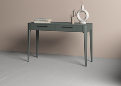 Консоль Type oak 2 ящика ширина 120 см (темно-серый)