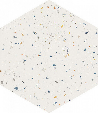 DNA Tiles Terrazzo WHITE COLOURS 32x36.8
