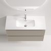 Sancos SNR90/39CE Тумба подвесная SANCOS Snob R 890х390х500, c двумя ящиками оснащенными доводчиками, Beige Soft , арт.SNR90/39CE