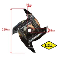 Фреза DDE в сборе для культиватора V 300 II - 2s 