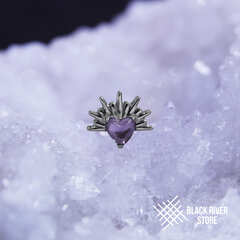 Heart Blessed Amethyst