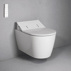 Duravit ME by Starck 2529590000 Унитаз подвесной безободковый 570х370 мм, для крышки-биде Sensowash, с креплением, цвет белый фото