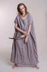 Дана. Платье женское льняное с мятым эффектом PL-335