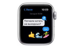 Смарт часы APPLE Watch SE GPS, 40mm Silver Aluminium Case with Abyss Blue Sport Band - Regular (MKNY3GK/A)