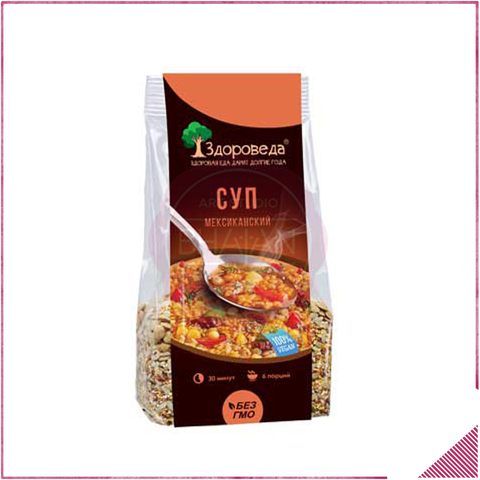 Суп мексиканский с рисом и кукурузой