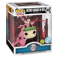 Funko POP! Deluxe. Demon Slayer: Nezuko Kamado in Web (GW Exc) (1418) (Б/У)