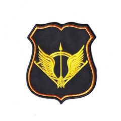 Нашивка ( Шеврон / Патч / Patch ) Тактическая ССО ( Силы Специальных Операций РФ ) Парадная Черная Шелк