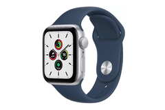 Смарт часы APPLE Watch SE GPS, 40mm Silver Aluminium Case with Abyss Blue Sport Band - Regular (MKNY3GK/A)