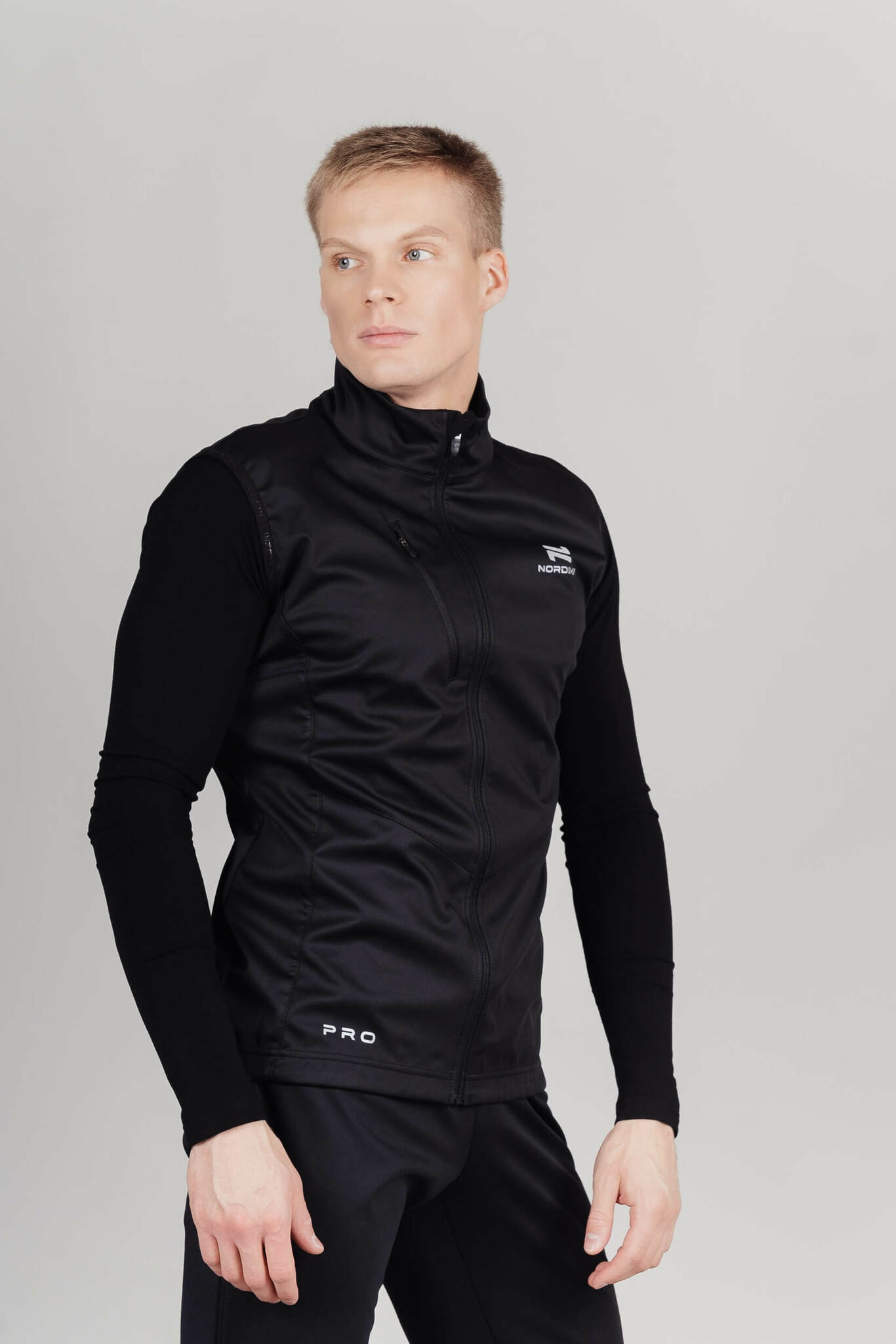 Мужской лыжный жилет Nordski Pro black